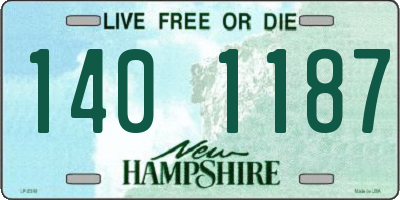 NH license plate 1401187