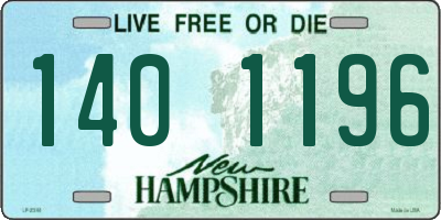 NH license plate 1401196
