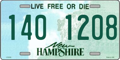 NH license plate 1401208