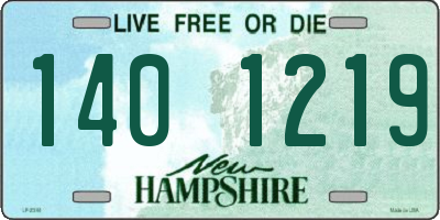 NH license plate 1401219