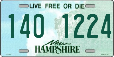 NH license plate 1401224
