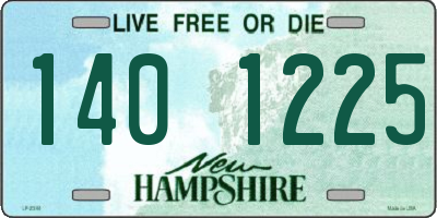NH license plate 1401225