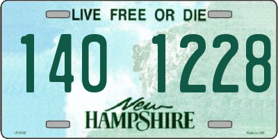 NH license plate 1401228