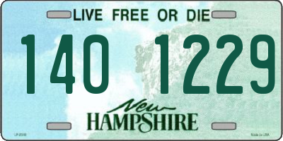 NH license plate 1401229