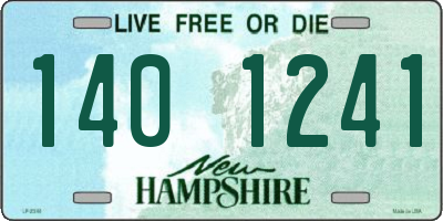 NH license plate 1401241