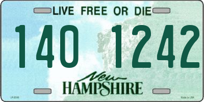 NH license plate 1401242