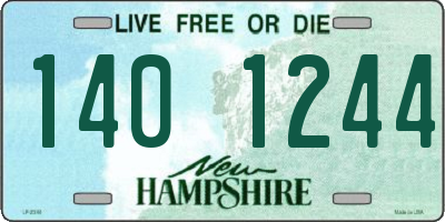 NH license plate 1401244