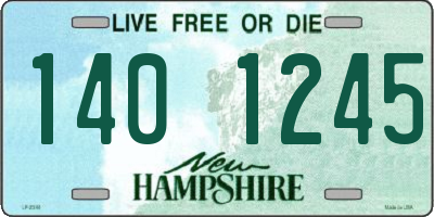 NH license plate 1401245