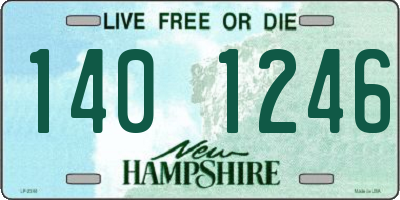 NH license plate 1401246
