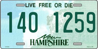 NH license plate 1401259