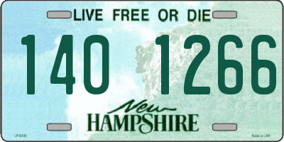 NH license plate 1401266