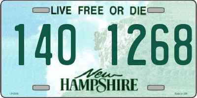 NH license plate 1401268