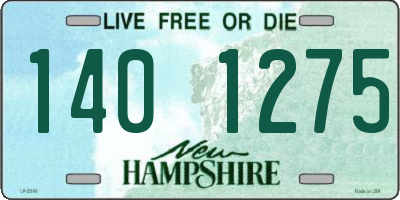NH license plate 1401275