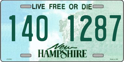 NH license plate 1401287