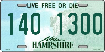 NH license plate 1401300