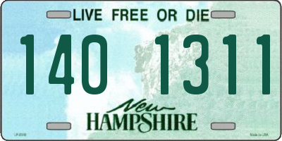 NH license plate 1401311