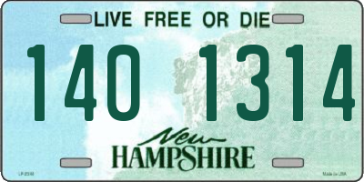 NH license plate 1401314