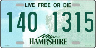 NH license plate 1401315