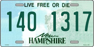 NH license plate 1401317