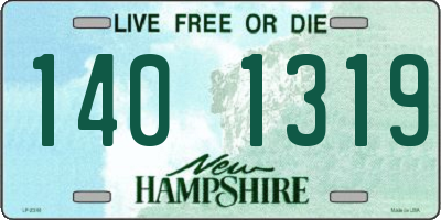NH license plate 1401319