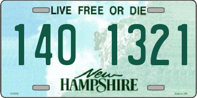 NH license plate 1401321