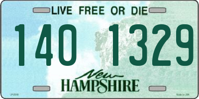 NH license plate 1401329
