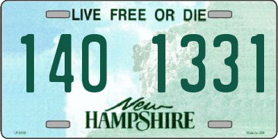 NH license plate 1401331