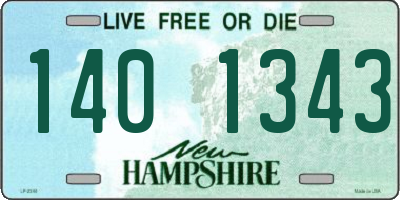 NH license plate 1401343