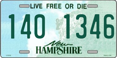 NH license plate 1401346