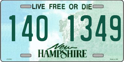 NH license plate 1401349