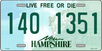 NH license plate 1401351