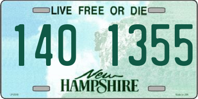 NH license plate 1401355
