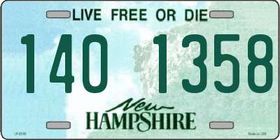 NH license plate 1401358