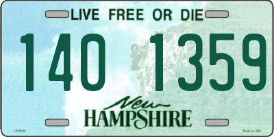 NH license plate 1401359