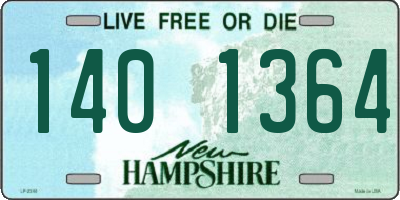 NH license plate 1401364