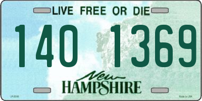 NH license plate 1401369