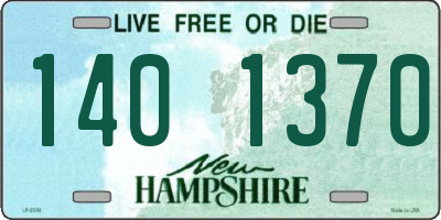 NH license plate 1401370