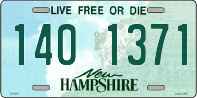 NH license plate 1401371