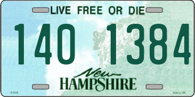 NH license plate 1401384