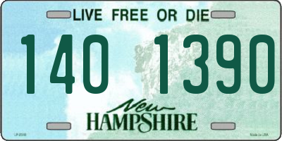 NH license plate 1401390