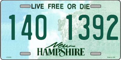 NH license plate 1401392