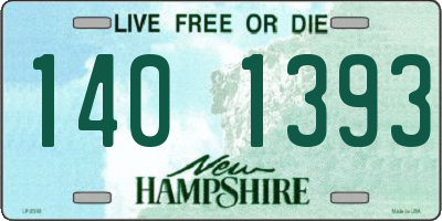 NH license plate 1401393