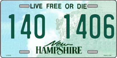 NH license plate 1401406