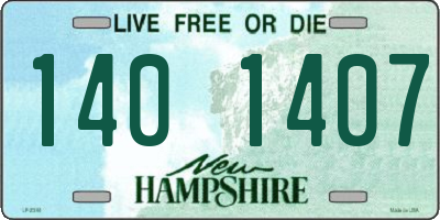 NH license plate 1401407