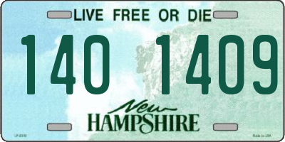NH license plate 1401409