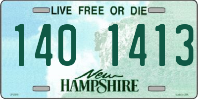 NH license plate 1401413