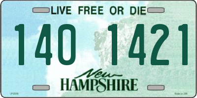 NH license plate 1401421