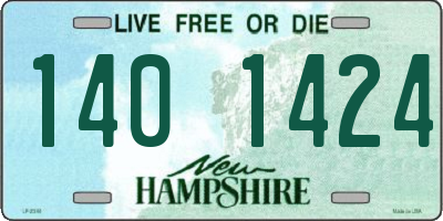 NH license plate 1401424