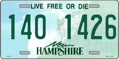 NH license plate 1401426
