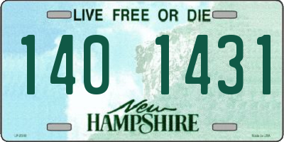 NH license plate 1401431